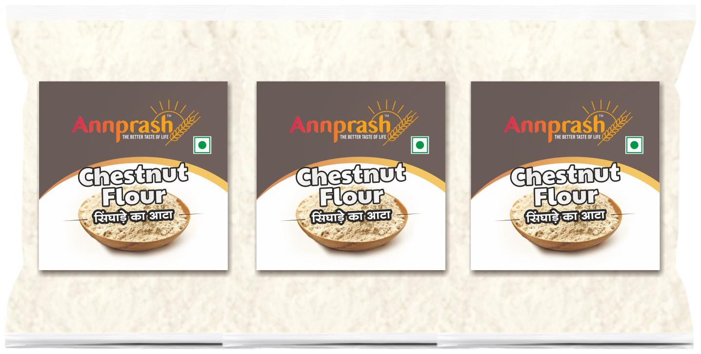 

Annprash Premium Quality Chestnut Flour Singhara Atta 500 g (Pack of 3)
