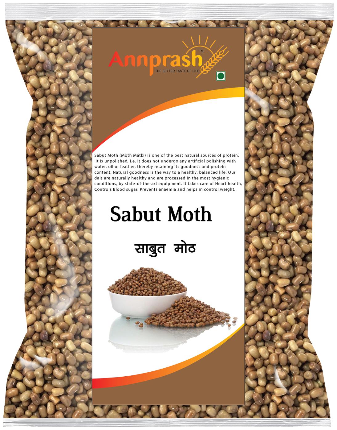 

ANNPRASH Premium Quality sabut Moth 5 kg (Pack Of 1)