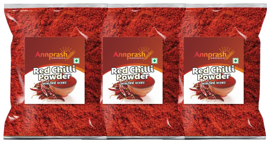 

ANNPRASH premium Quality Red Chilli Powder Lal Mirchi 500 g ( Pack of 3)
