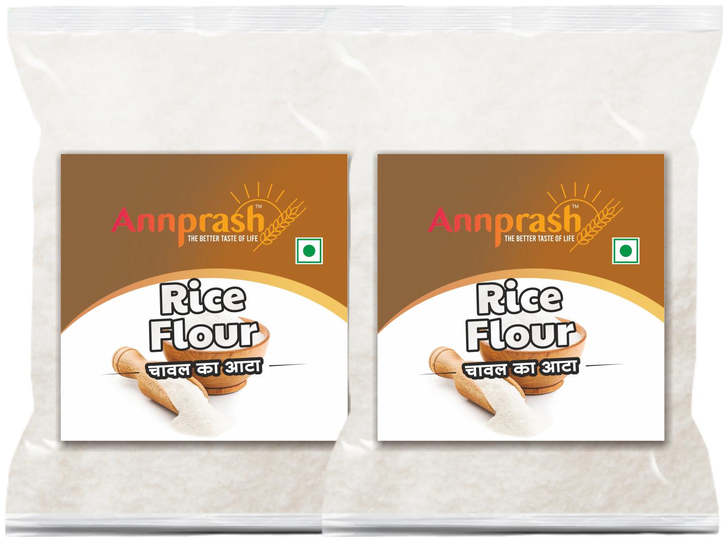 

Annprash Premium Quality Rice Flour Chawal Atta 500 g (Pack of 2)