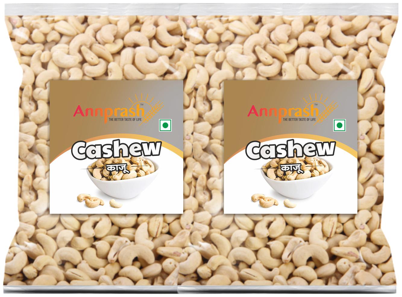 

ANNPRASH PREMIUM QUALITY CASHEW KAJU 500g (Pack of 2)