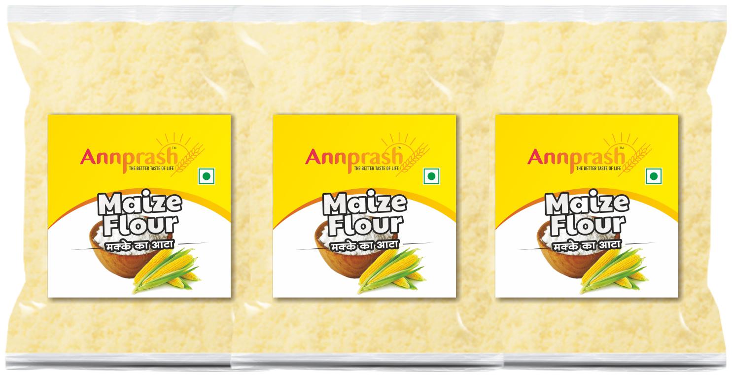 

Annprash Premium Quality Maize Flour Makka Aata 500 g (Pack of 3)