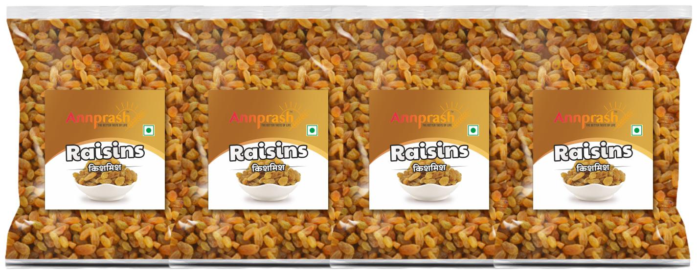 

ANNPRASH PREMIUM QUALITY RAISINS KISMIS 500g (Pack of 4)