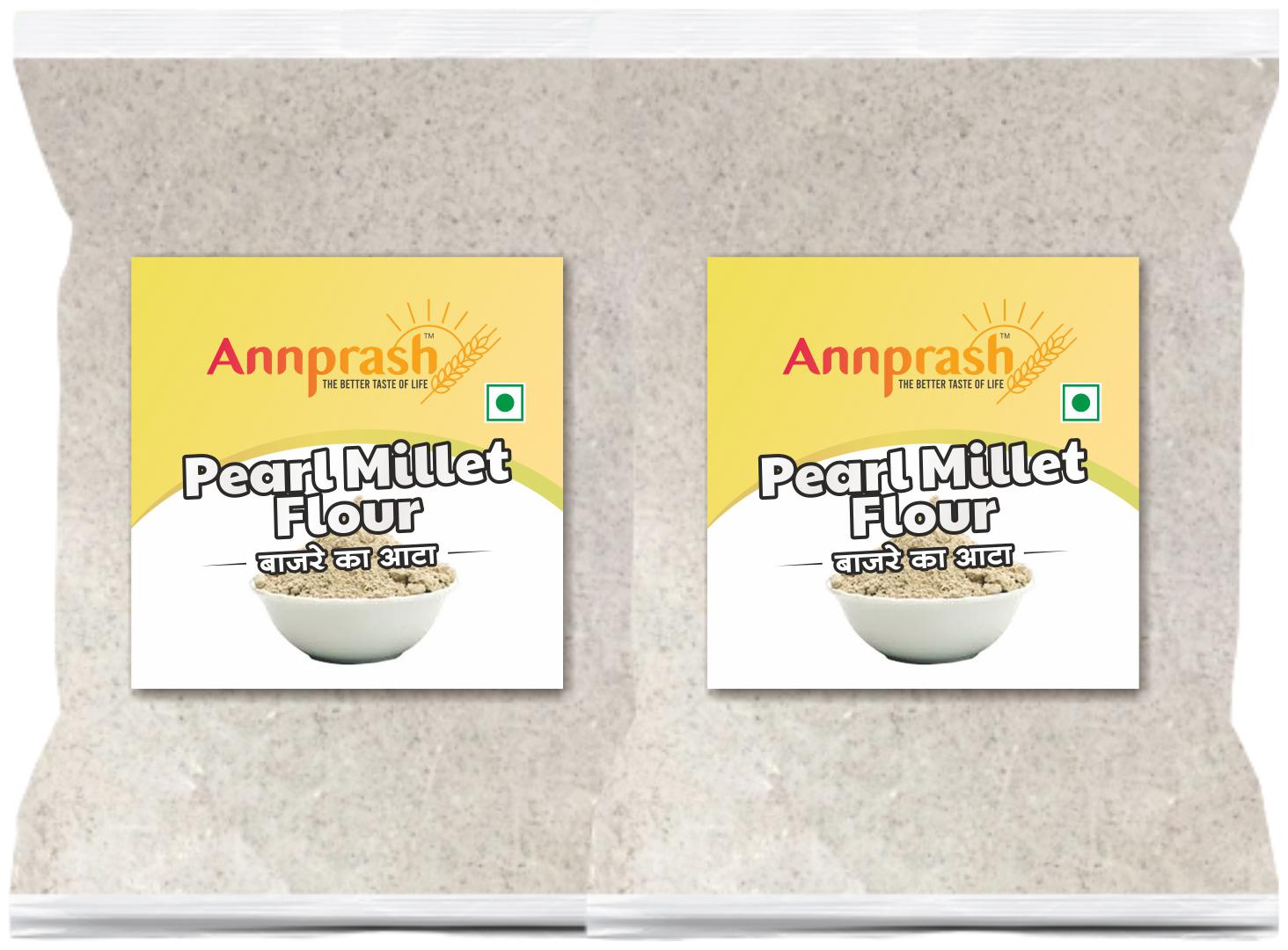 

Annprash Premium Quality Pearl Millet Flour Bajra Aata 500 g (Pack of 2)