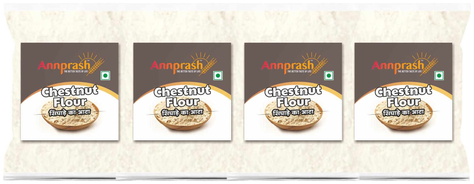 

Annprash Premium Quality Chestnut Flour Singhara Atta 1 kg (Pack of 4)
