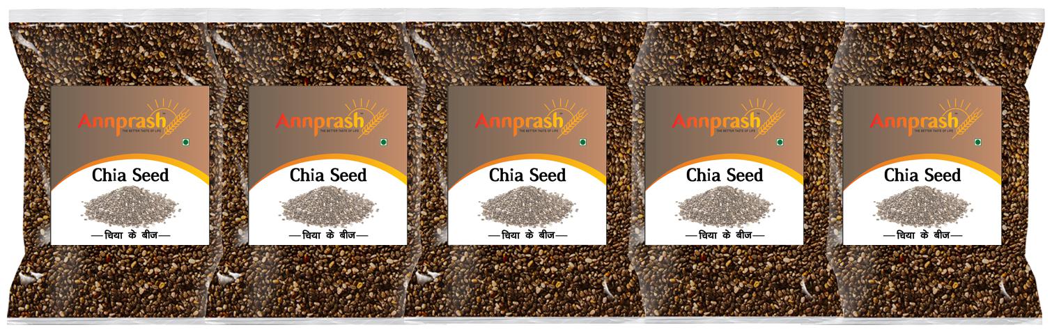 

ANNPRASH Premium Quality Chia seed 250g (Pack of 5)