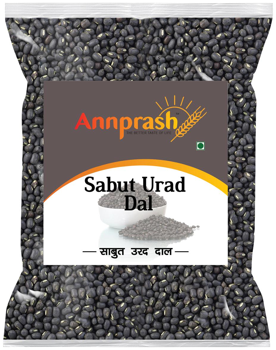 

ANNPRASH Premium Quality Urad Dal Sabut (Black Gram Whole) 500g (Pack Of 1)