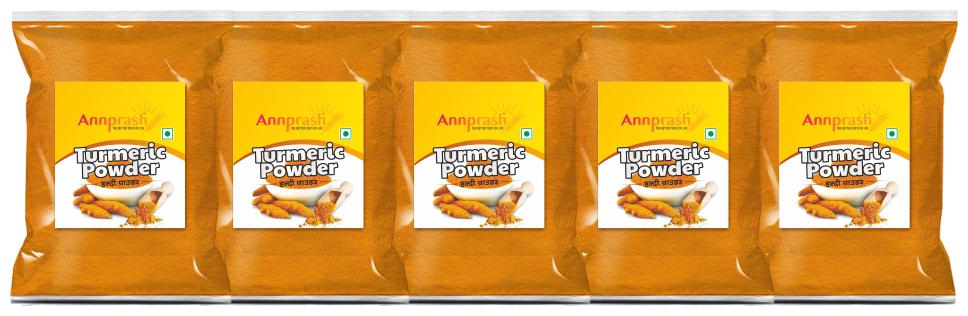 

ANNPRASH premium Quality Turmeric Haldi Powder 1 kg ( Pack of 5)