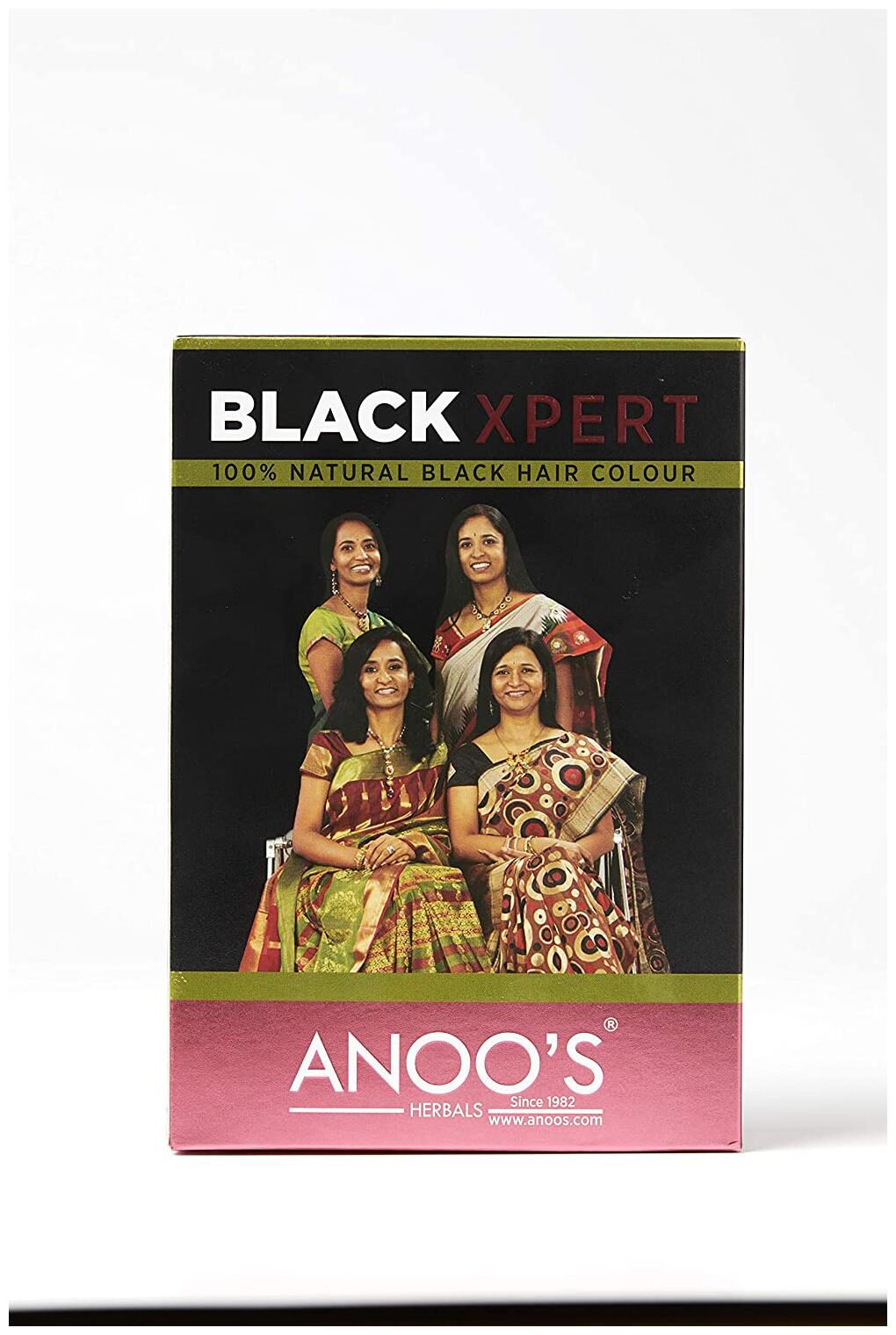 

Anoos Black Expert 200 g For Natural Black Hair - Chemical Free (Pack of 2)