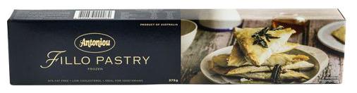 

Antoniou Pastry Sheets - Fillo 375 g
