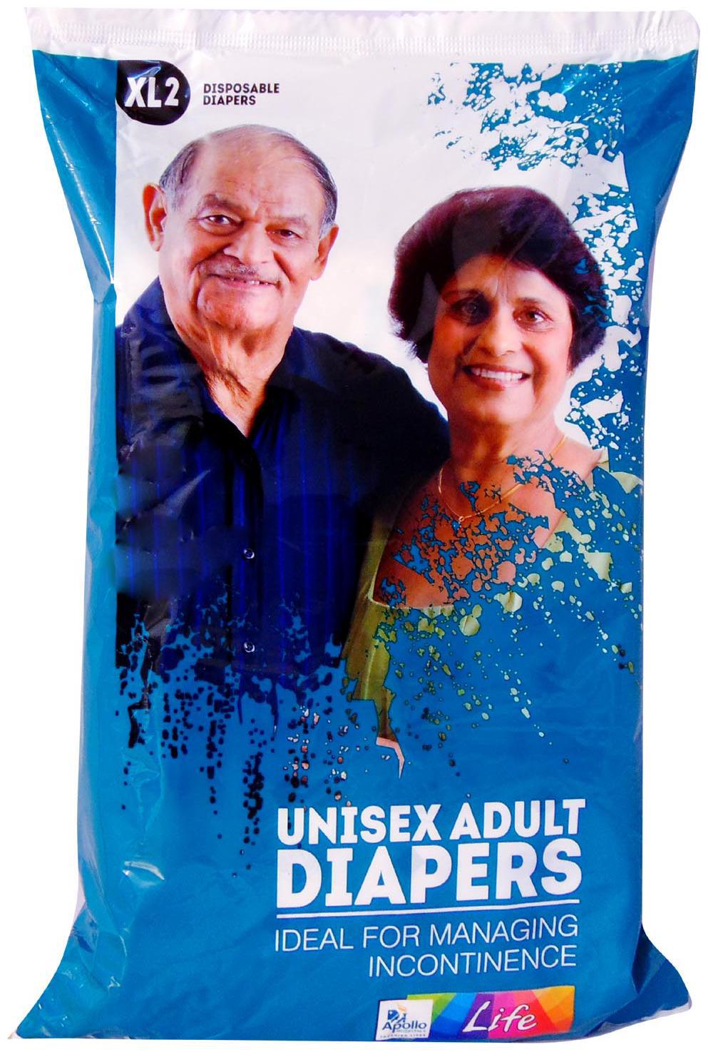 

Apollo Pharmacy Unisex Adult Diapers Extra Large 2 Diapers (Pack of 6)