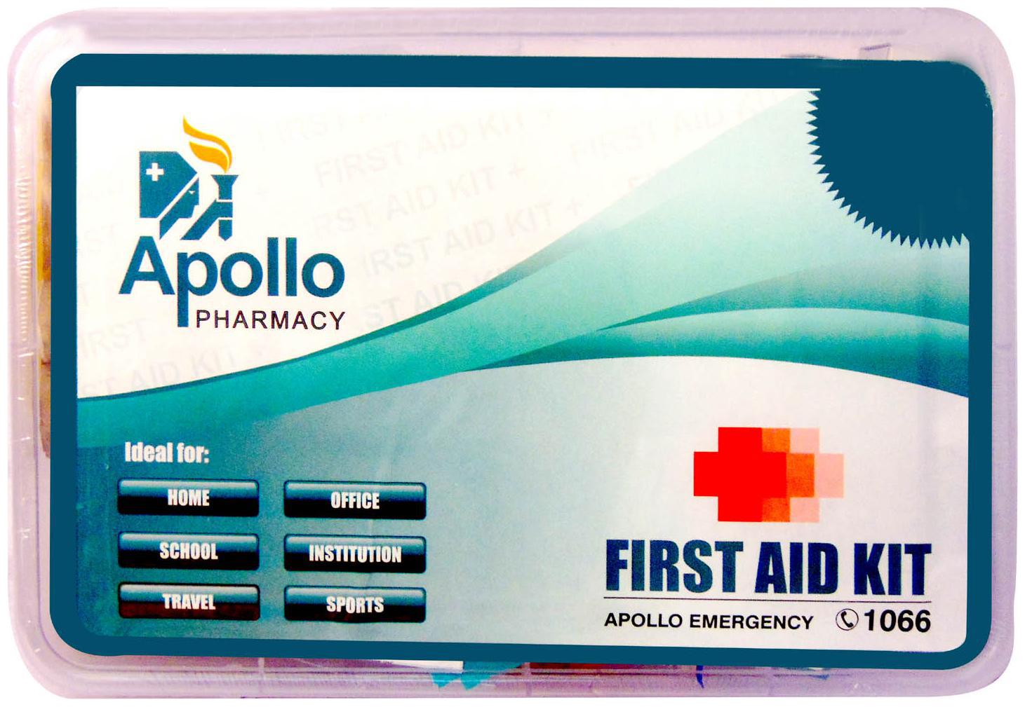 

Apollo Pharmacy First Aid Kit Regular (Pack of 2)