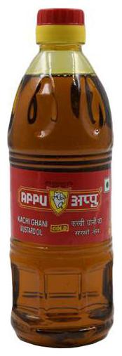 

Appu Kachi Ghani Mustard Oil - Gold 500 ml