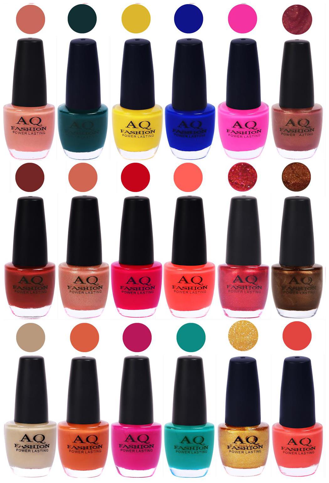 

AQ Fashion Hot Shade Gel Nail Polish Combo 1004 Pack Of 18