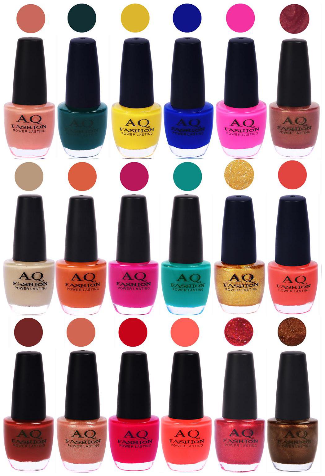 

AQ Fashion Hot Shade Gel Nail Polish Combo 1005 Pack Of 18
