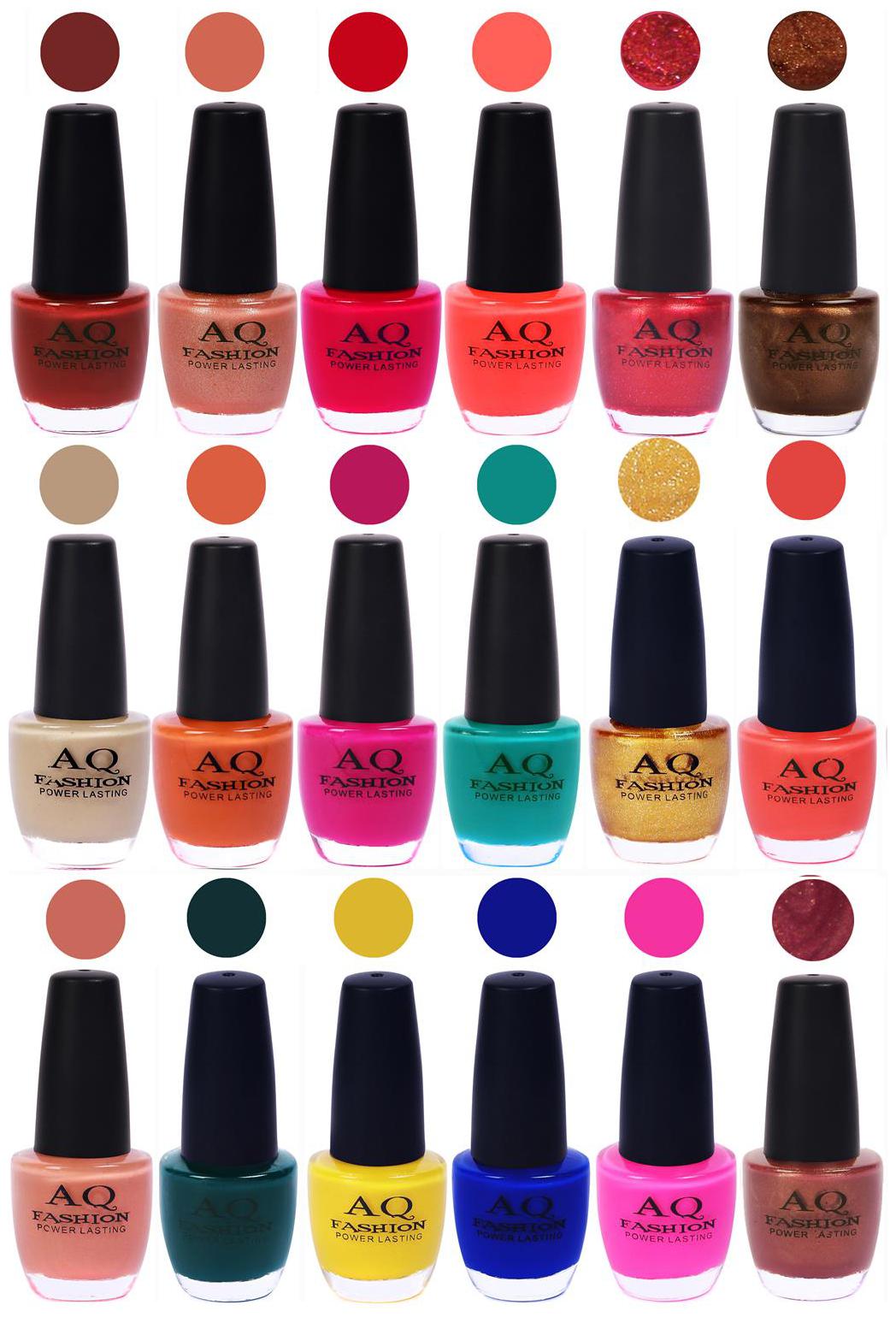 

AQ Fashion Hot Shade Gel Nail Polish Combo 1006 Pack Of 18