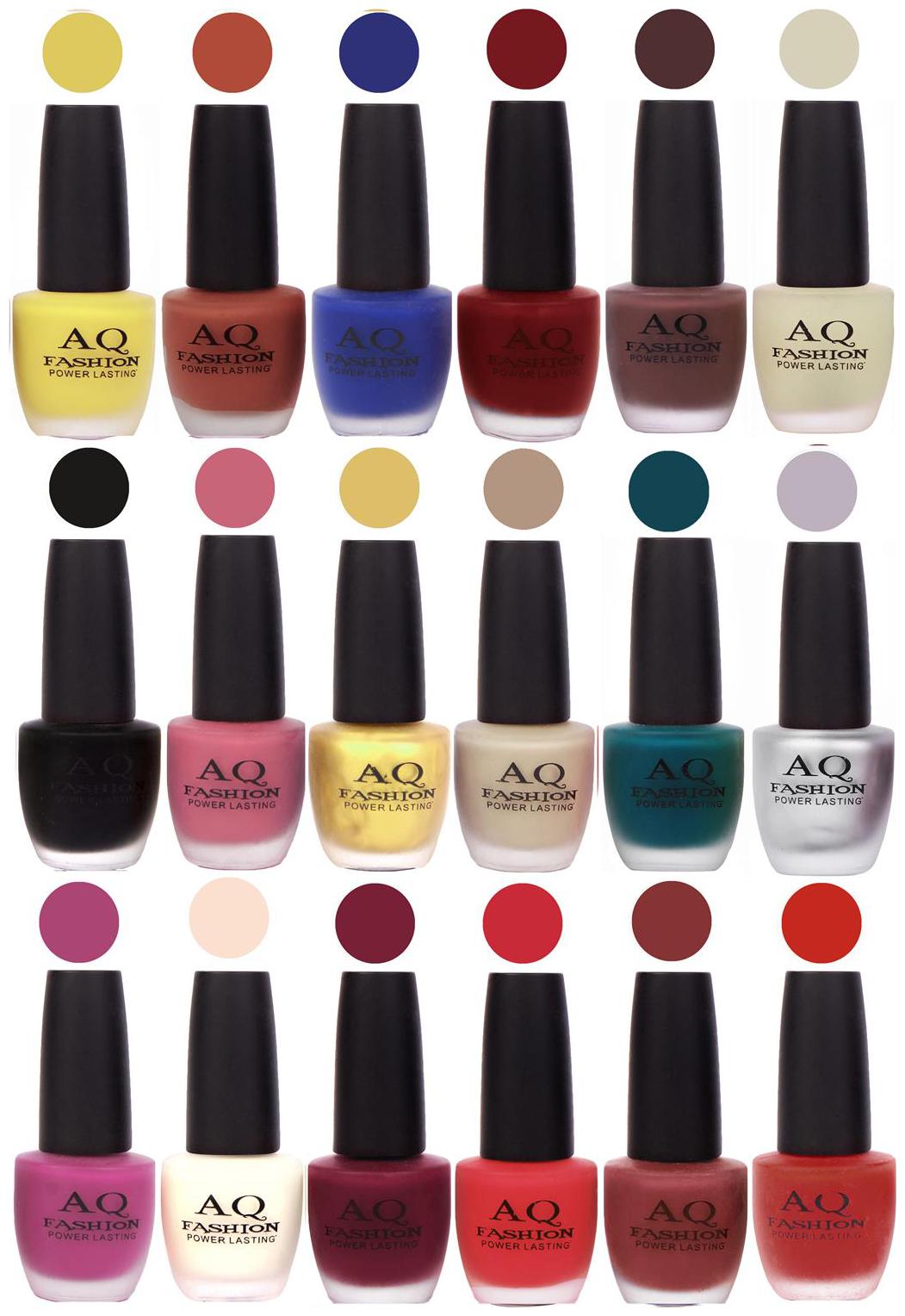 

AQ Fashion Velvet Matte Nail Polish 18 pcs Combo Set No 81175