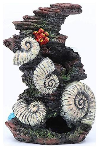 

Aquamarine Aquarium Landscape Ornaments Rockery Cave Underwater Decoration Fish Tank Ornament Resin Decorations (Pack of 1 Piece)