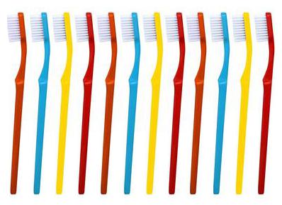 

aquawhite ToothBrush Complete Active Hard Bristles Pack of 12 (Colour may vary) Health Personal Care