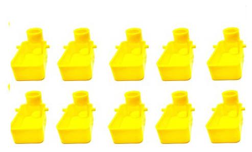 

Ararat Bird Cage Feeder Cup for Any Bottle Use Yellow Colour (Pack of 10)