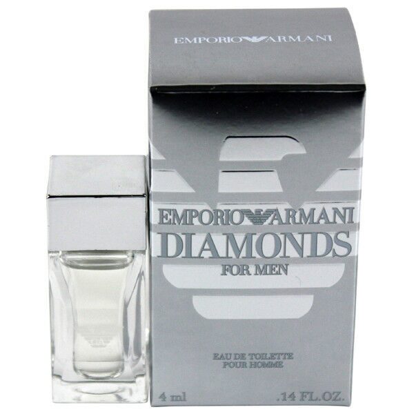 

Armani Diamonds Pour Homme by Giorgio Armani Mini EDT Cologne Splash 0 14oz NIB