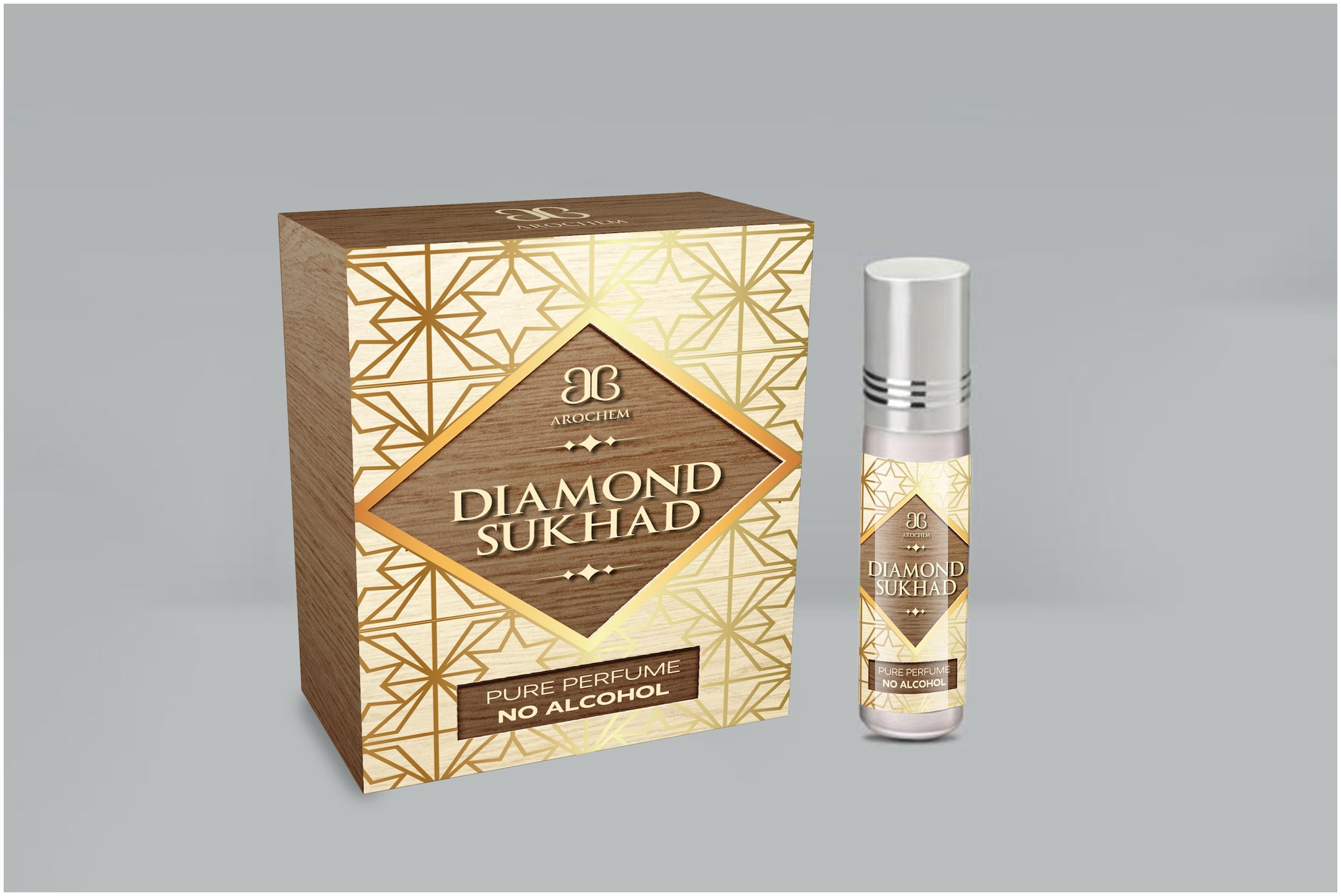 

Arochem Diamond Sukhad 6 ml Roll On Pure Perfume No Alcohol