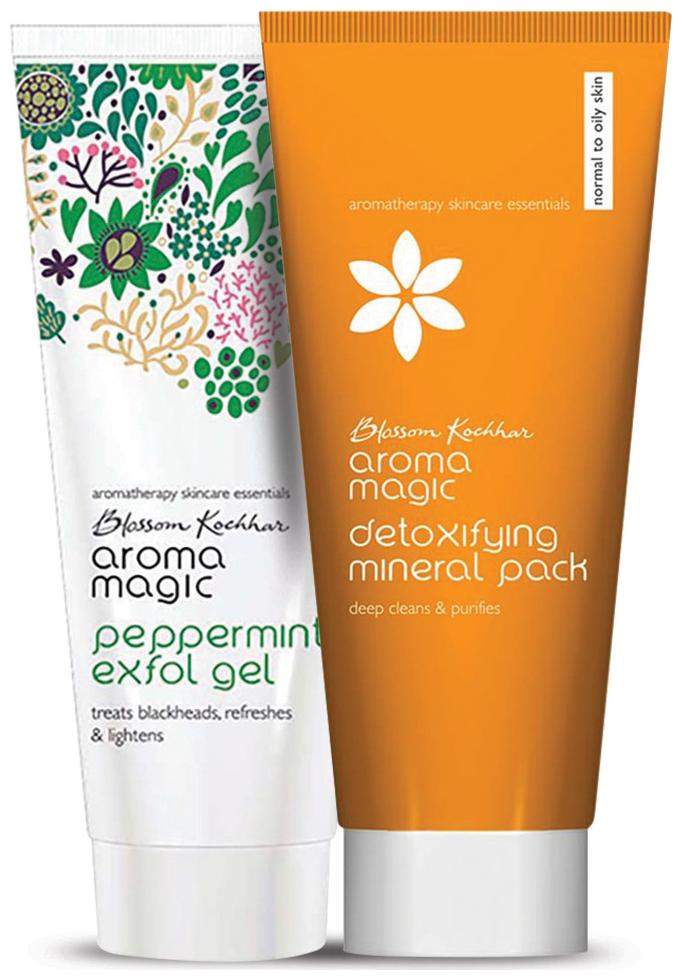 

Aroma Magic Combo of Peppermint Exfol Gel Detoxifying Mineral Pack - 200ml