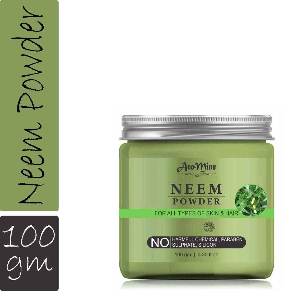

AroMine Natural Organic Neem Powder for Face Care 100g (Pack Of 1)
