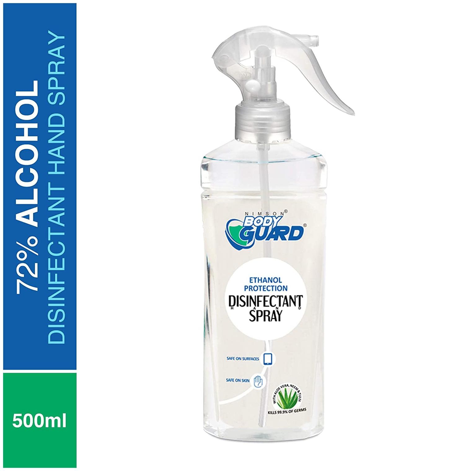 

Aryanveda Bodyguard Hygiene Cleanser Alcohol-Based Disinfectant Spray 500 ml (Pack Of 1)