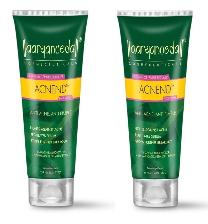 

Aryanveda Unisex Anti Acnend Face Wash Pack of 2 (60 ml)