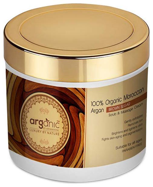 

Aryanveda Unisex Arganic 100 Organic Moroccan Argan Brown Sugar Scrub 100g