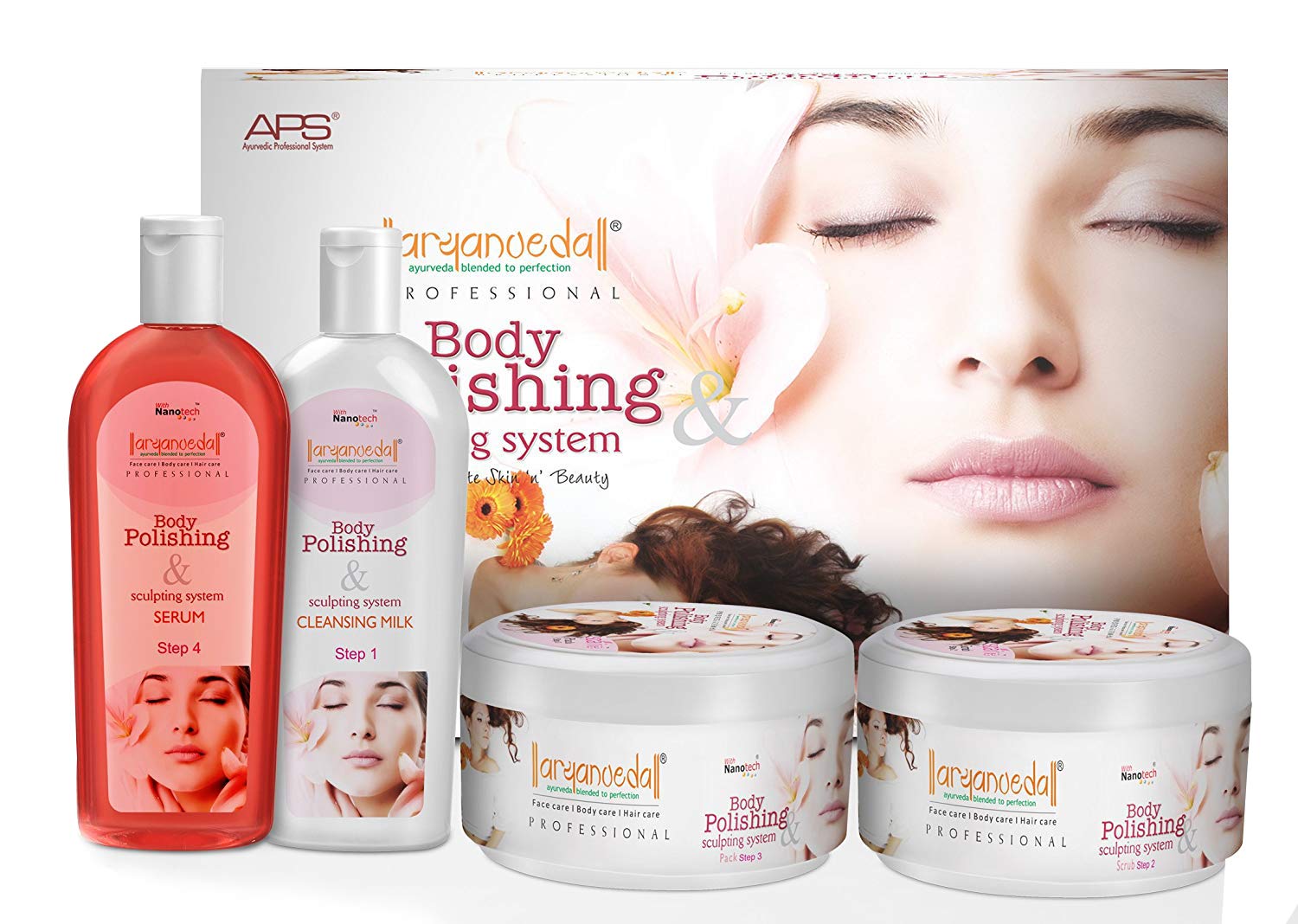 

Aryanveda Unisex APS Body Polishing Kit for all skin type 1200g (Pack of 1)