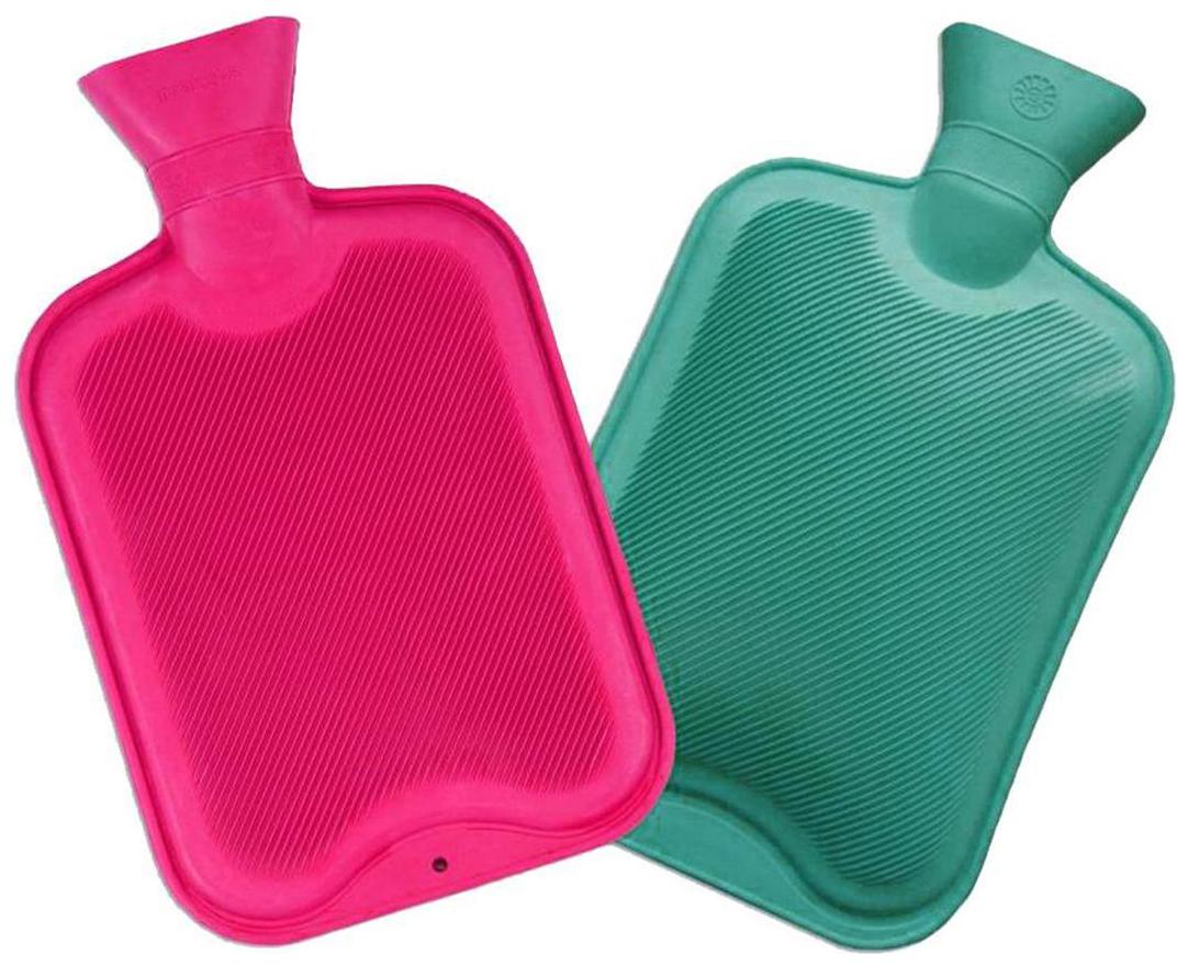 

Aryshaa Rubber Bottle Hot Water Bottle Heating Rubber Warm Bag For Pain Relief Assorted Colours (Pack of 2)