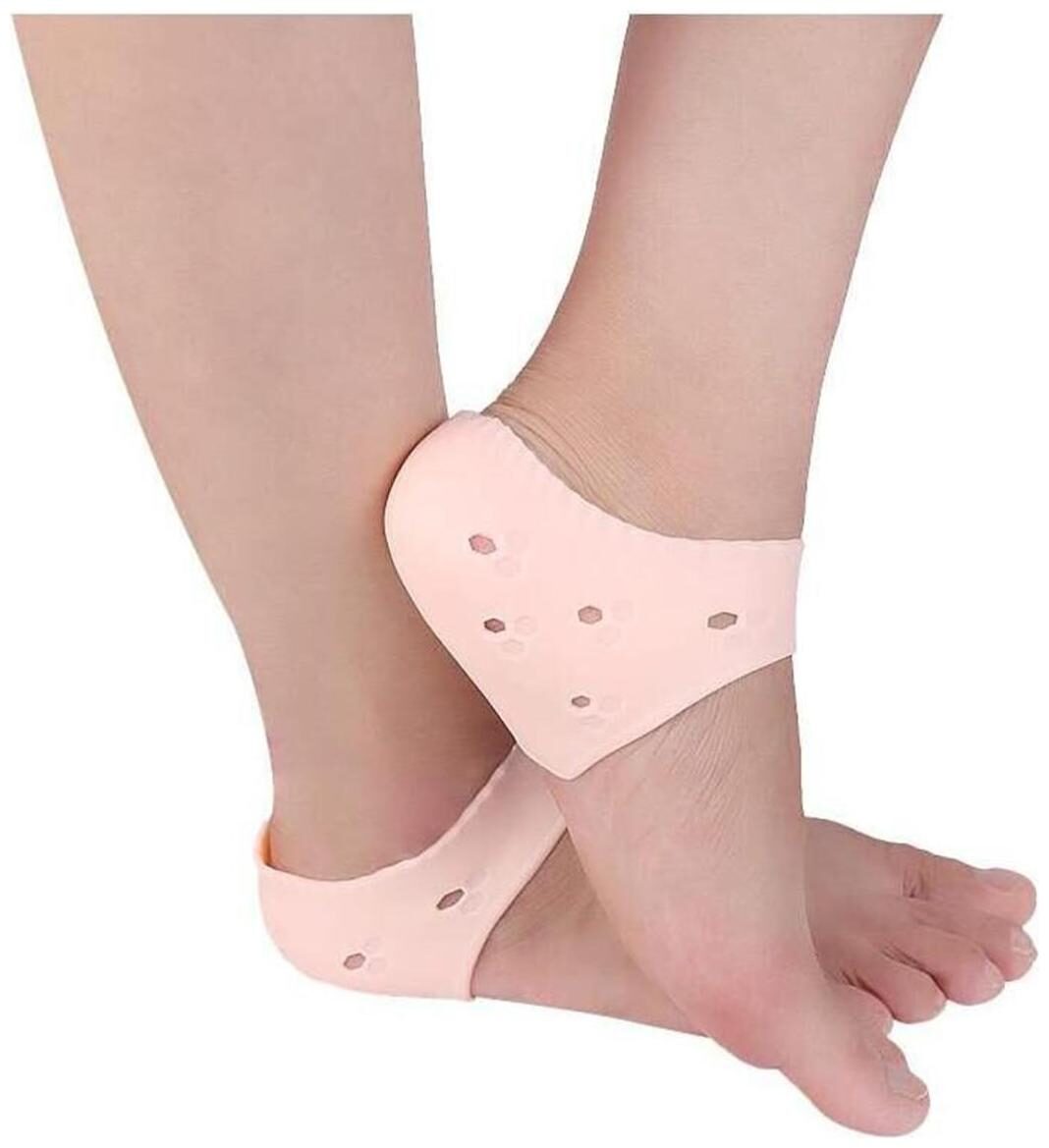 

Aryshaa Silicone Heel Protector Anti-Crack Pad Socks Silicone Gel Heel Pad Silicone Foot Pads (Pack of 1pair)