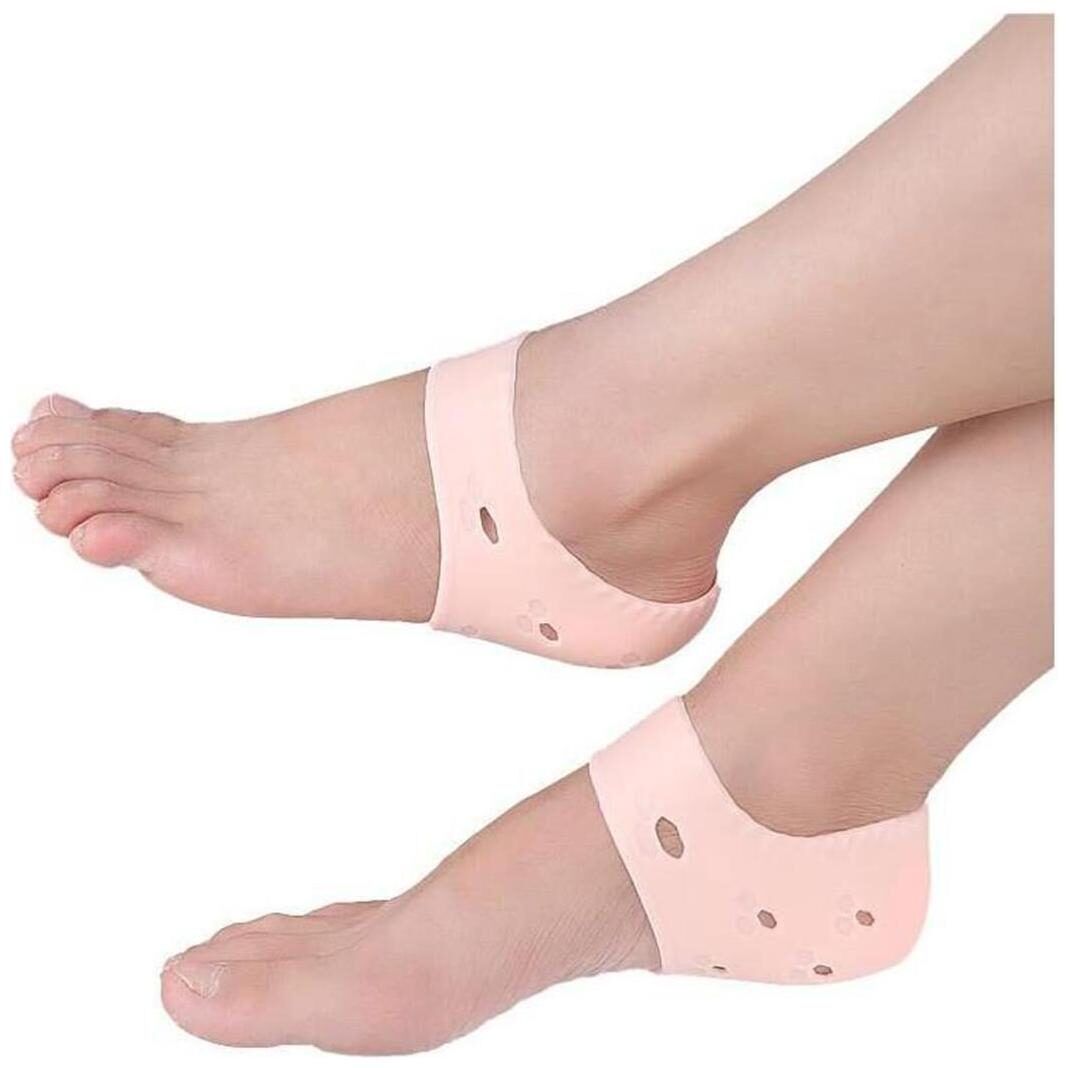 

Aryshaa Silicone Heel Protector Anti-Crack Pad Socks Set (1 Pair) Gel Heel Pad Silicone Foot Pads (Pack of 1)