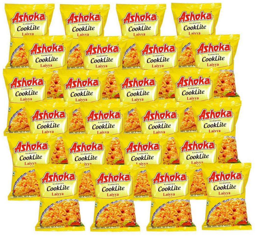 

Ashoka Cooklite Sev Murmura Garlic Flavor 30 g Each (Pack of 24 Pouches)