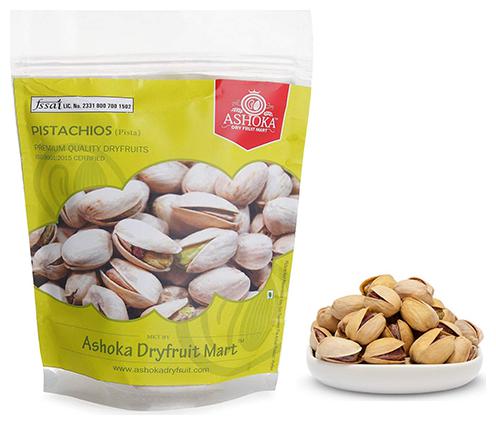 

Ashoka Dry Fruit Mart Premium Californian Roasted and Salted Pistachios 500 g