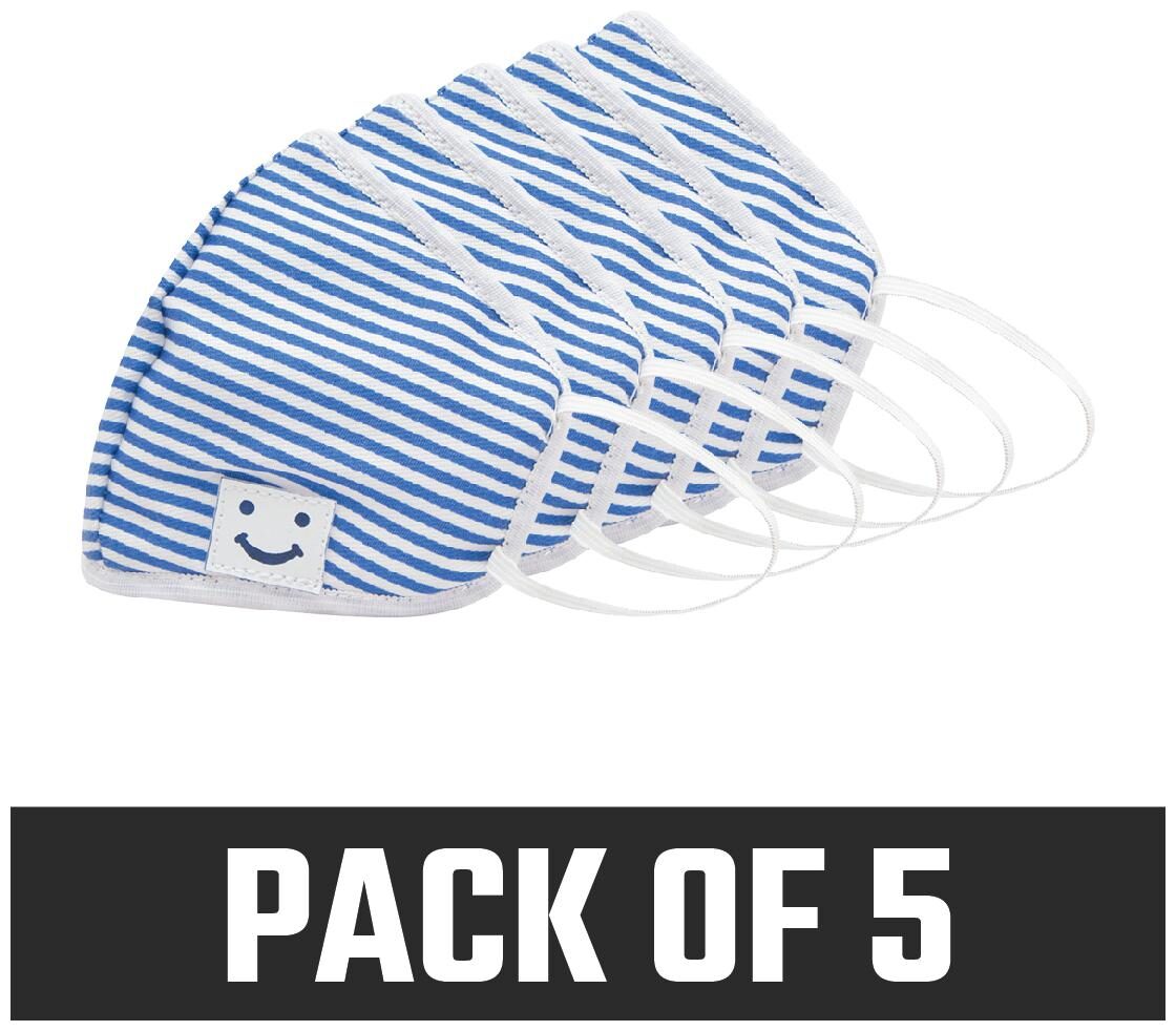 

Asian 6 Ply Mask Reusable and Washable For Women Blue (Pack of 5)