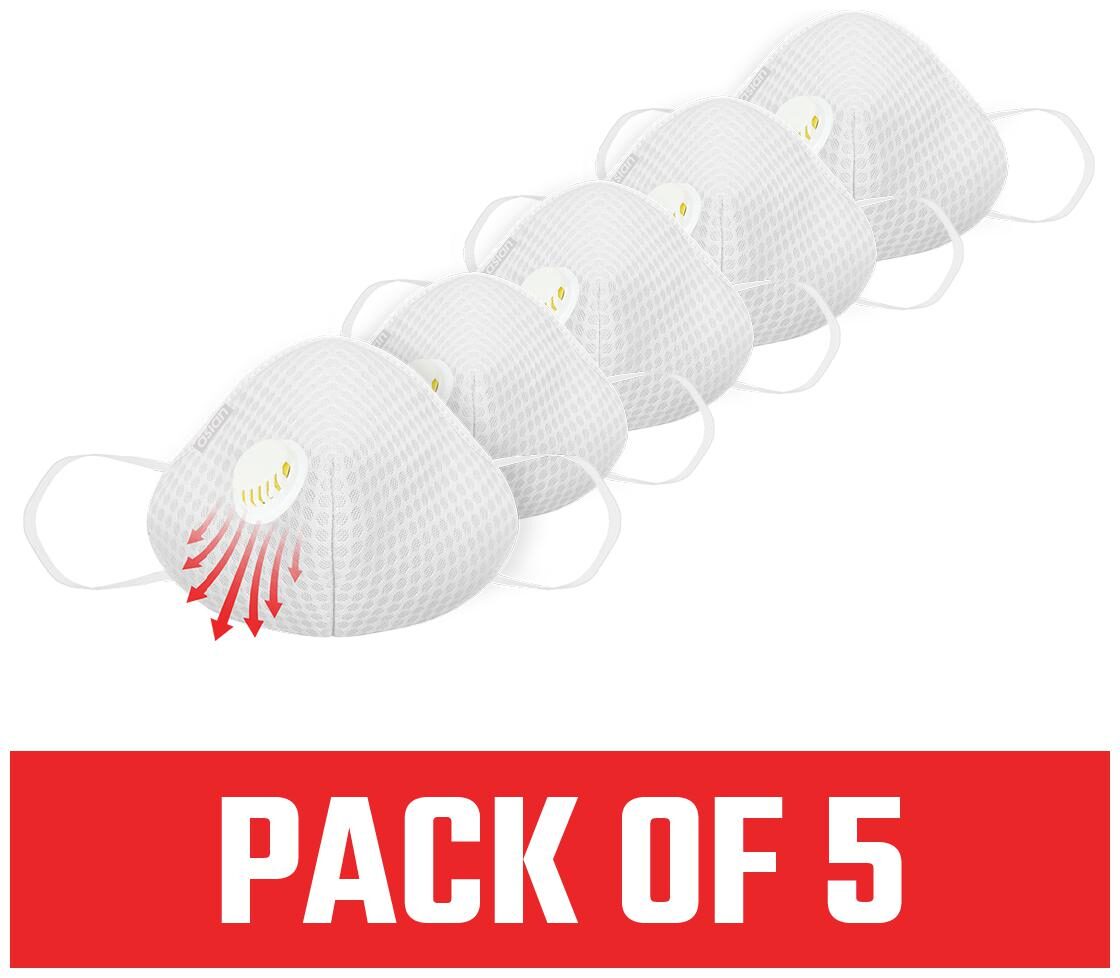 

Asian 6 Ply Mask Reusable and Washable For Men White (Pack of 5)