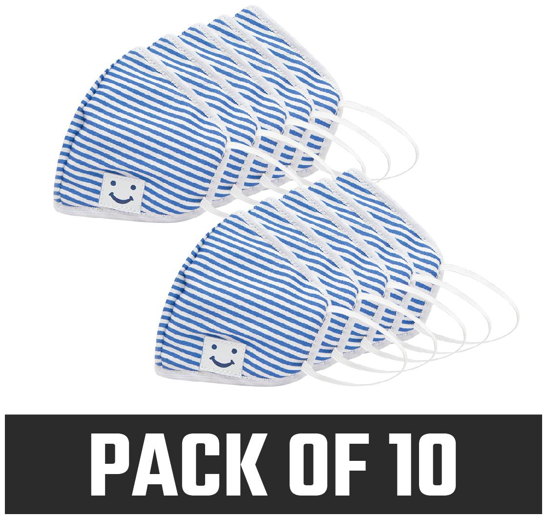 

Asian 6 Ply Mask Reusable and Washable For Women Blue (Pack of 10)