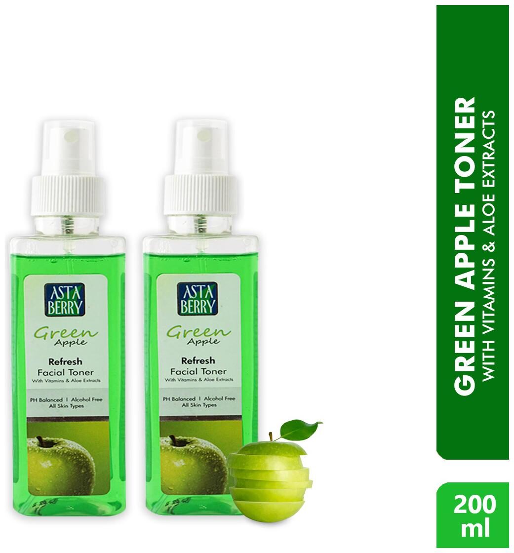 

Astaberry Green Apple Toner (200ml) Pack of 2