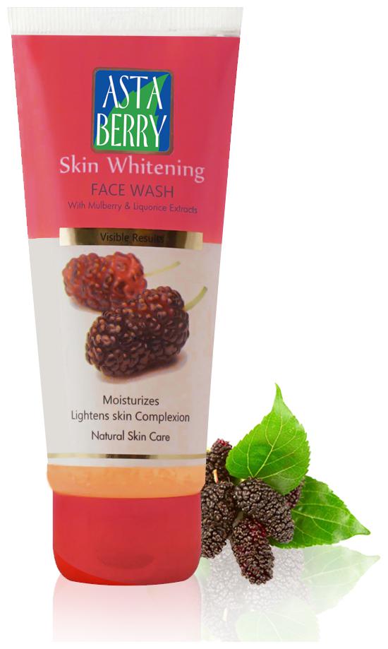 

Astaberry Skin Whitening Face Wash 100ml (Pack of 2) - Lightens Skin Complexation Soft Skin