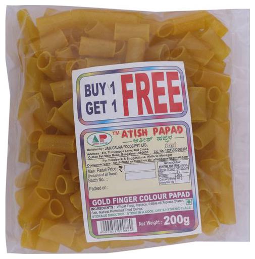 

Atish Papad - Gold Finger with 1 free packet 400 g