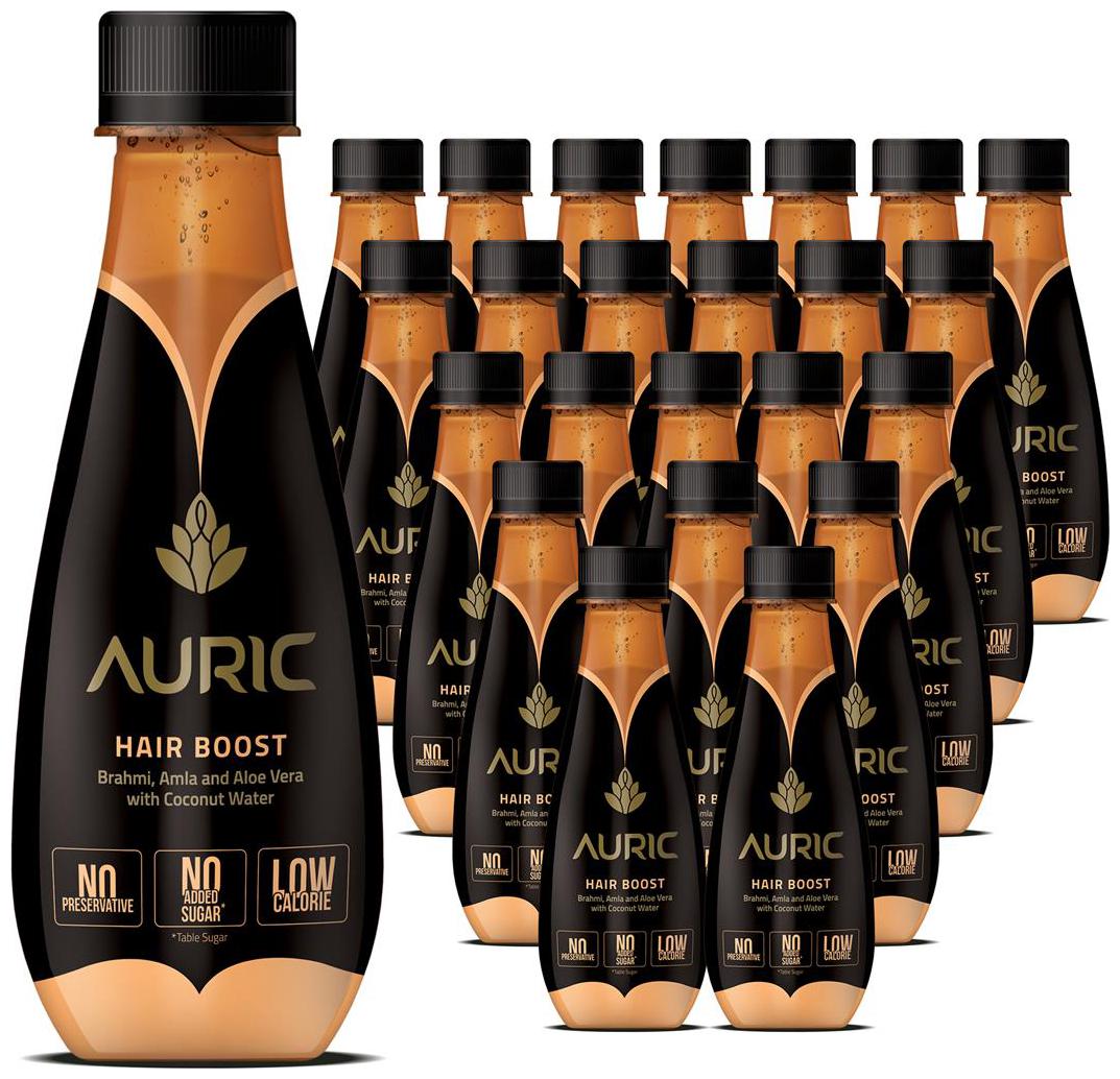 

Auric Hair Nourishment Juice All Natural Ayurvedic Drink Goodness Of Superherbs with Coconut Water 250ml (Pack of 24)