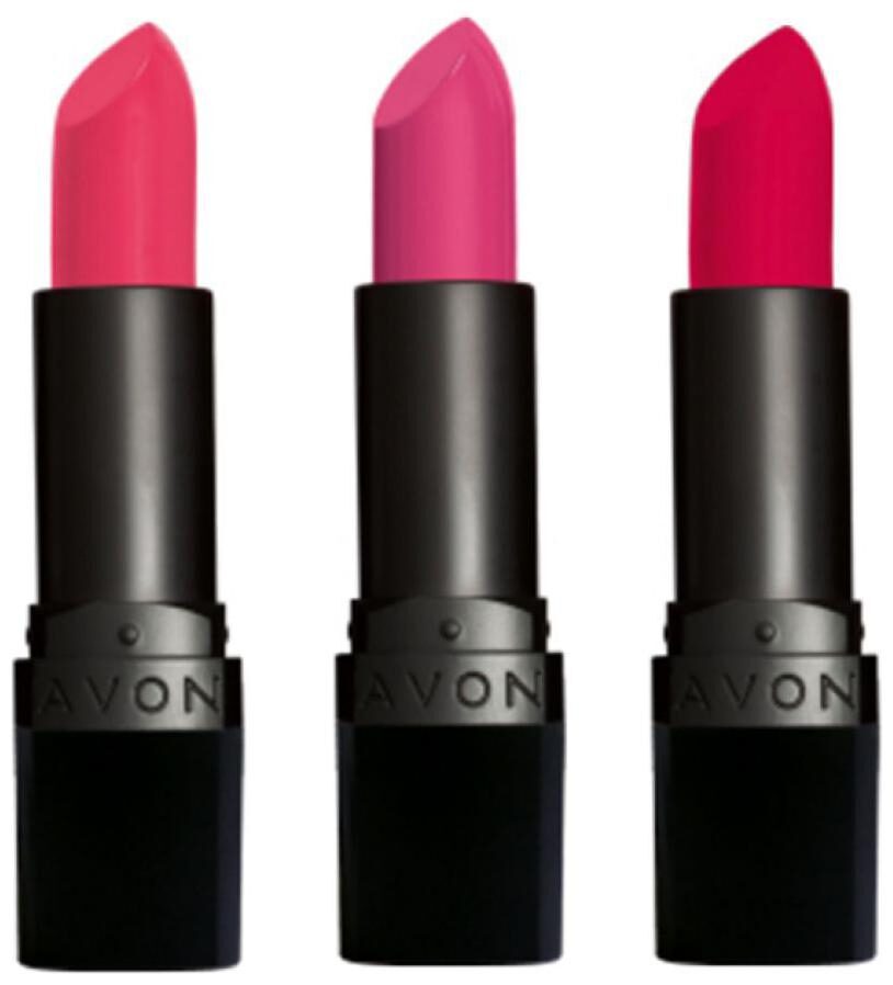 

Avon True Color Perfectly Matte Lipstick (Pack of 3 4g Each)