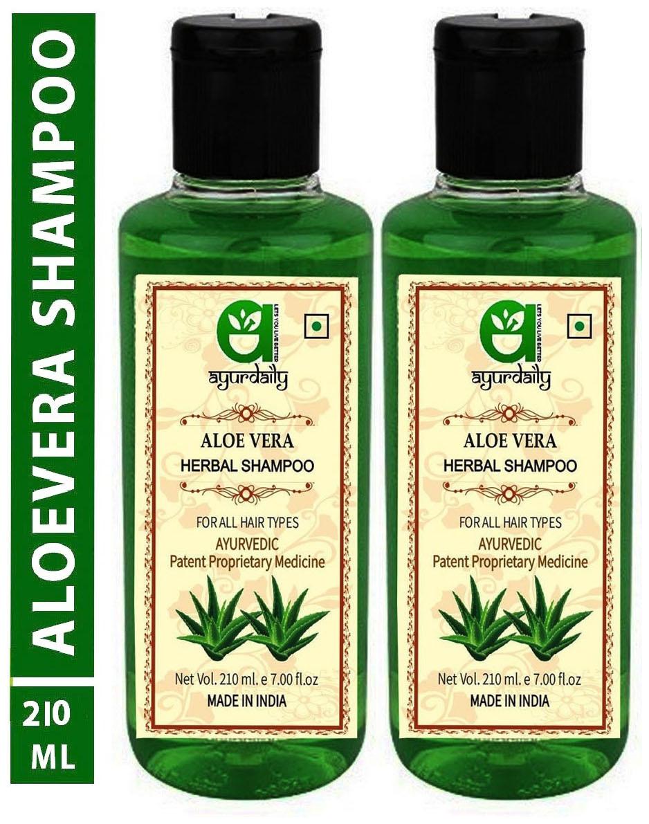

Ayurdaily Aloevera Shampoo for Silky Stronger Hair 210ml Each (Pack Of 2)
