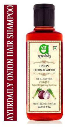 

Ayurdaily Onion Shampoo Hair Cleanser Promote Hair-Regrowth Prevent Hair Fall 210ml Each (Pack Of 1)