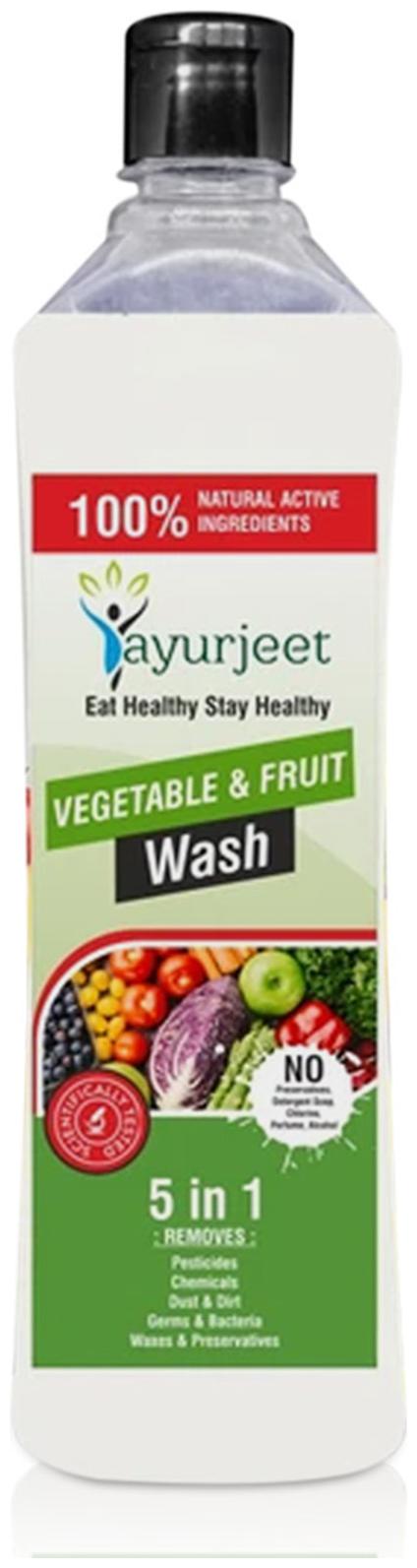 

Ayurjeet VEG FRU WASH Vegetable and Fruit Cleaner (500 ml)