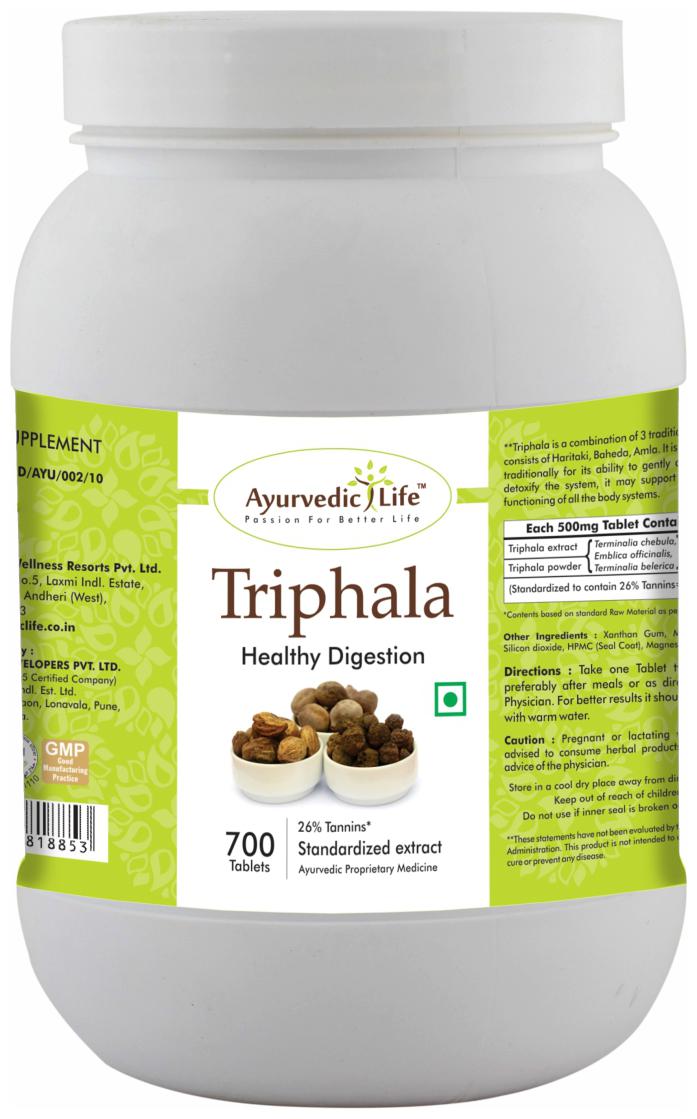 

Ayurvedic Life Triphala 700 Tablets
