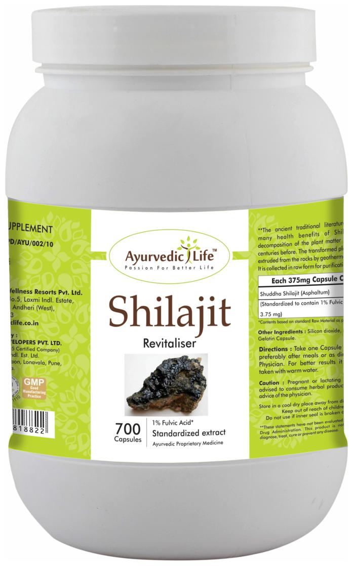 

Ayurvedic Life Shilajit 700 Capsules